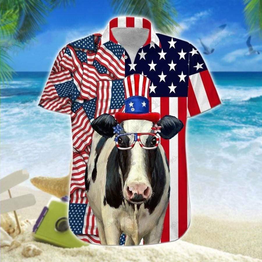 Cow 4Th Of July Hawaiian Shirt