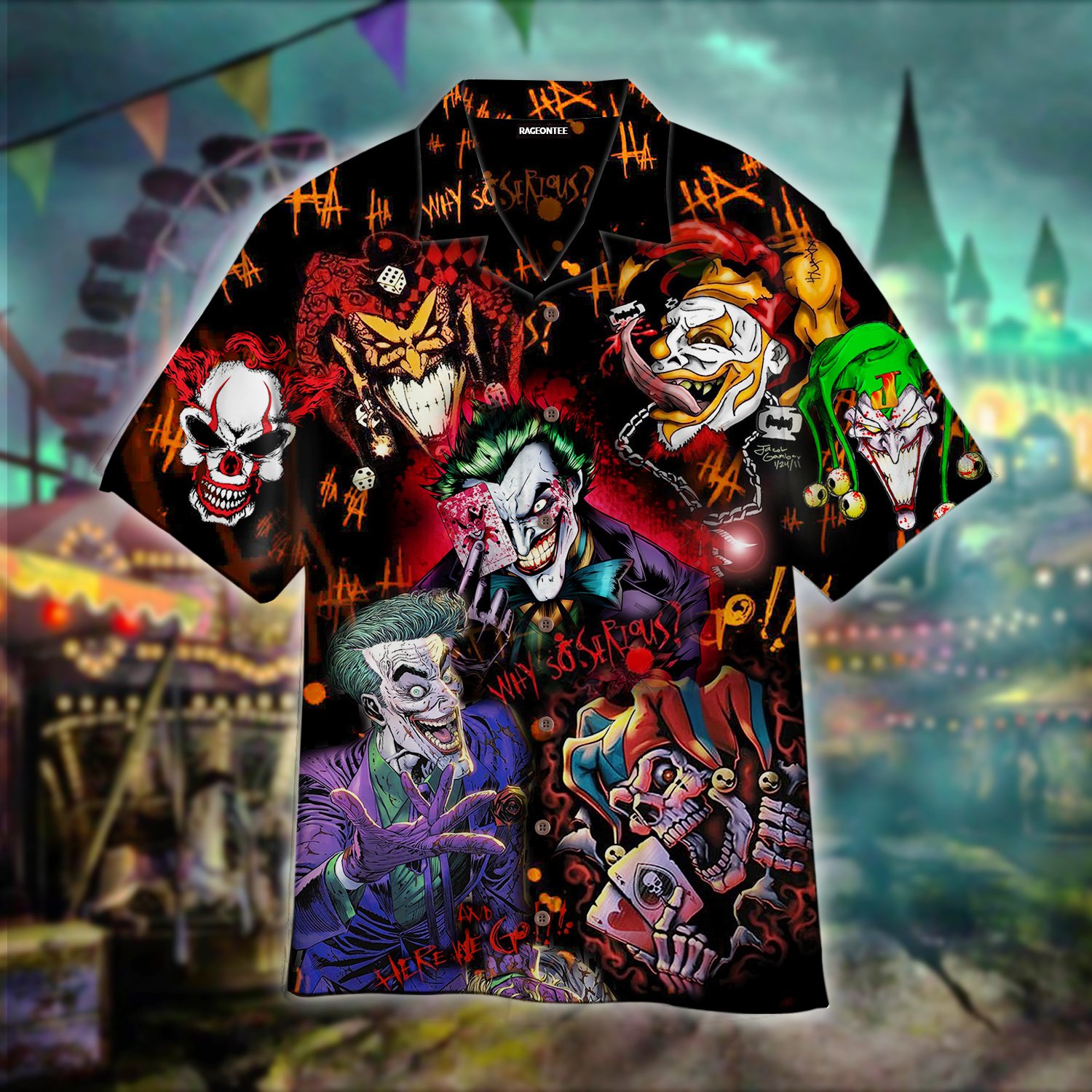 Crazy Clown Hawaiian Shirt