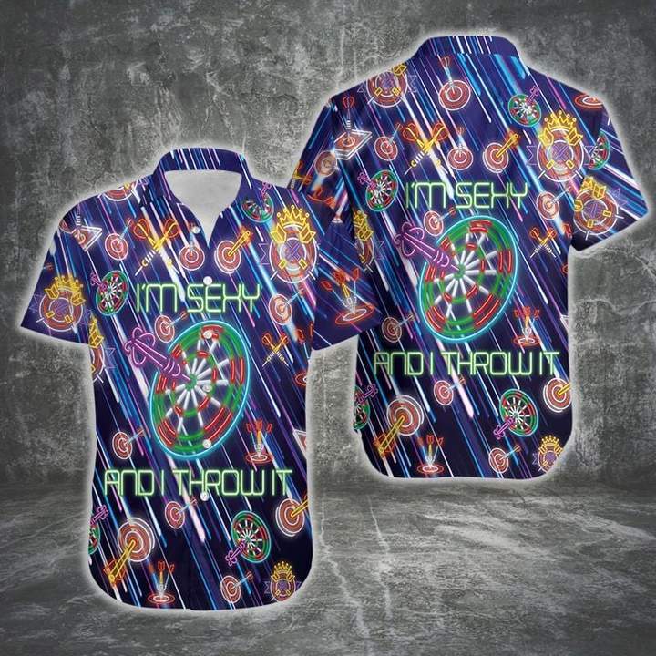 Darts I_M Sexy And I Throw It Hawaiian Shirt