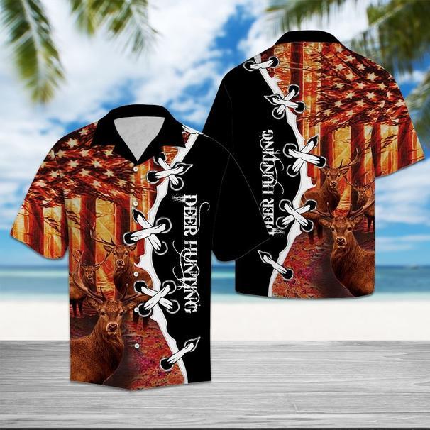 Deer Hunting Hawaiian Shirt