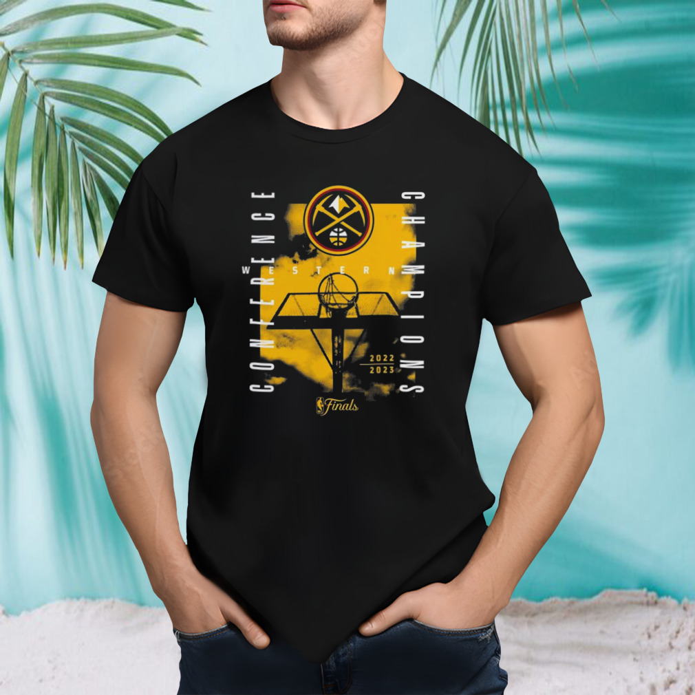 Denver Nuggets 2023 Western Conference Champions Free Throw Courtside Shirt