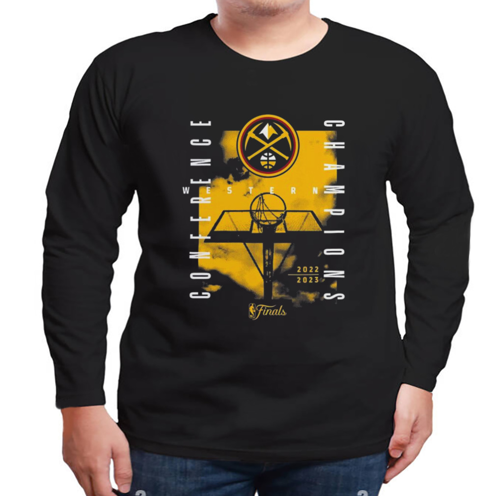 Denver Nuggets 2023 Western Conference Champions Free Throw Courtside Shirt 3 Longsleeve tshirt