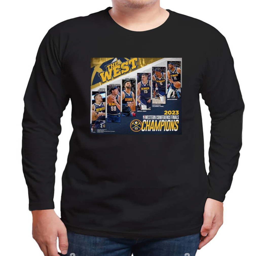 Denver Nuggets Authentic 2023 Western Conference Champions Men’s Shirt 3 Longsleeve tshirt