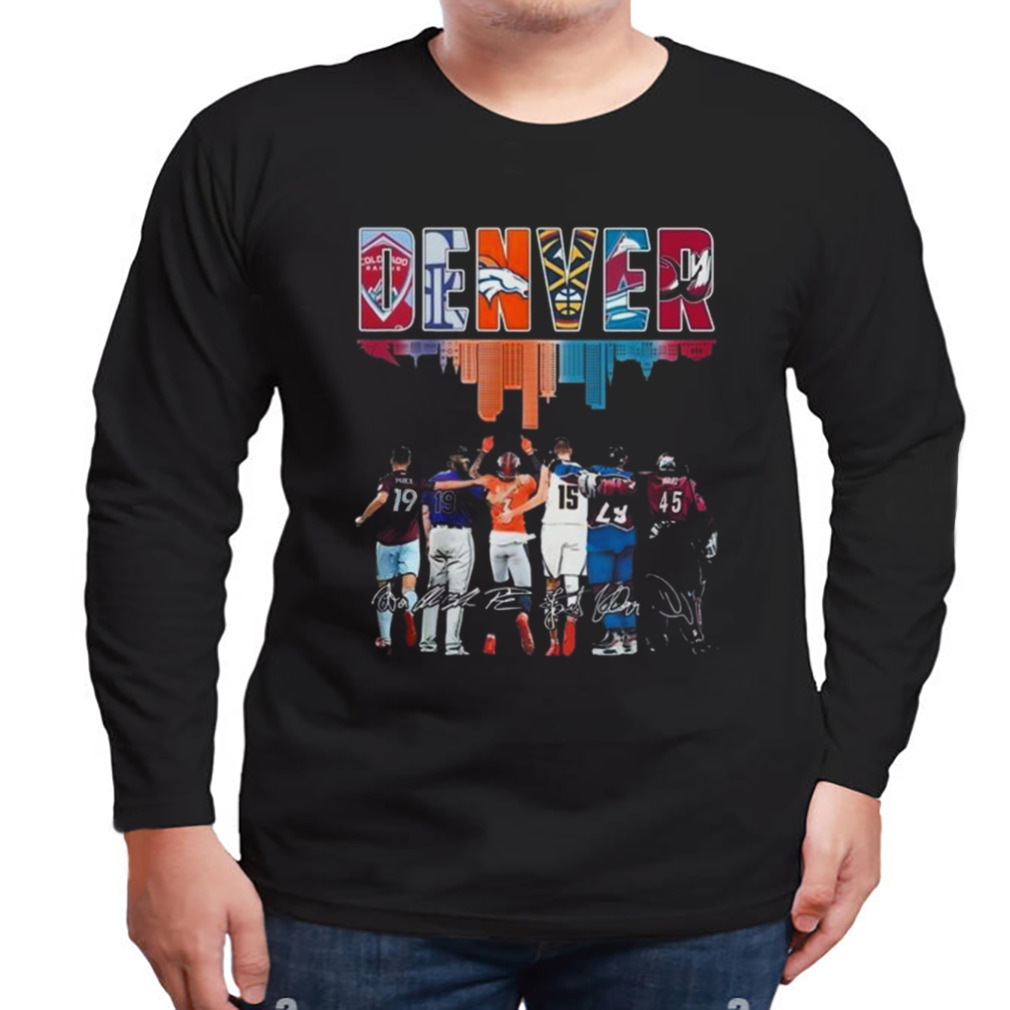 Denver Sport Teams Signatures 2023 Shirt 3 Longsleeve tshirt