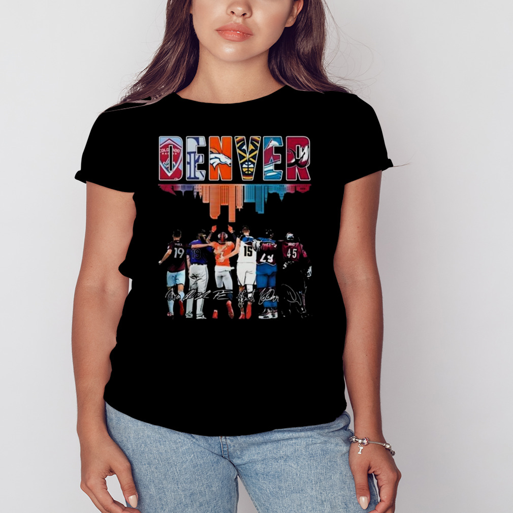 Denver Sport Teams Signatures 2023 Shirt 2 Women's tshirt