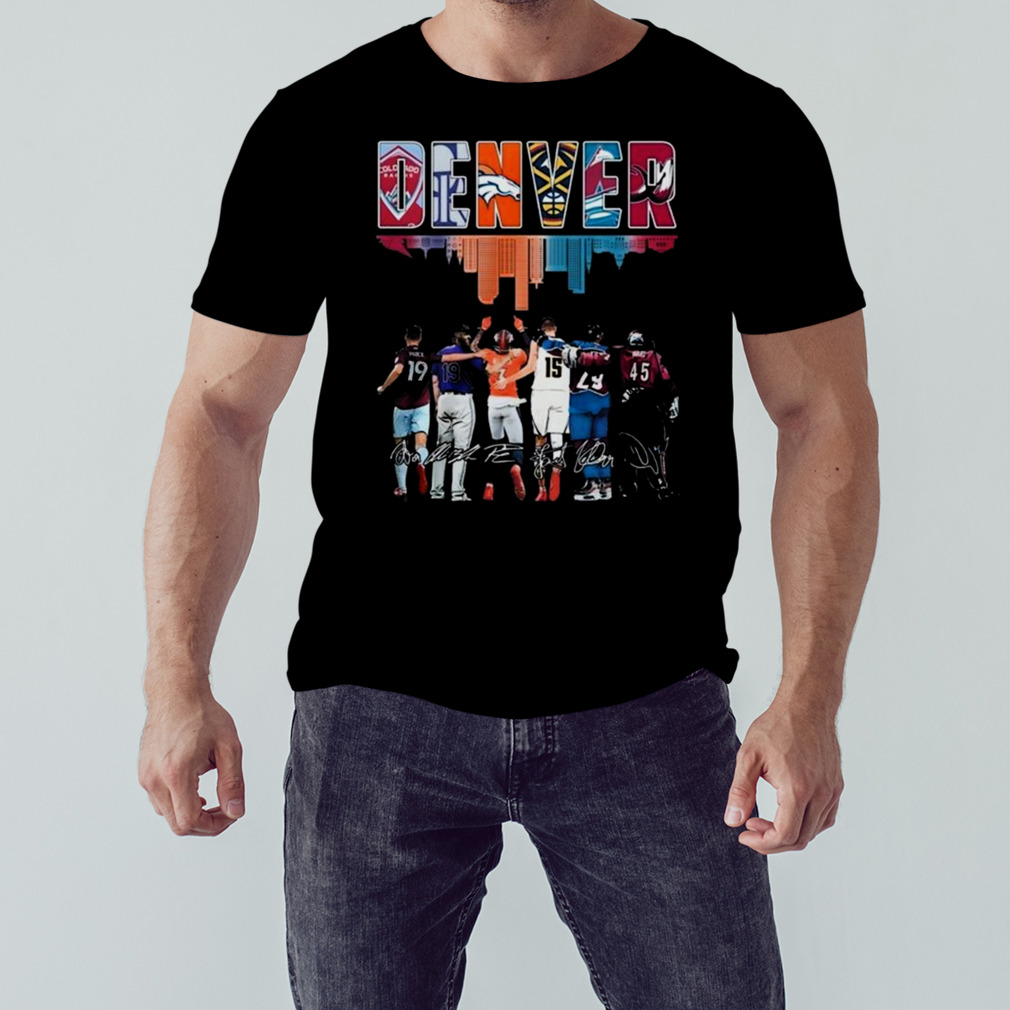 Denver Sport Teams Signatures 2023 Shirt 1 Unisex tshirt