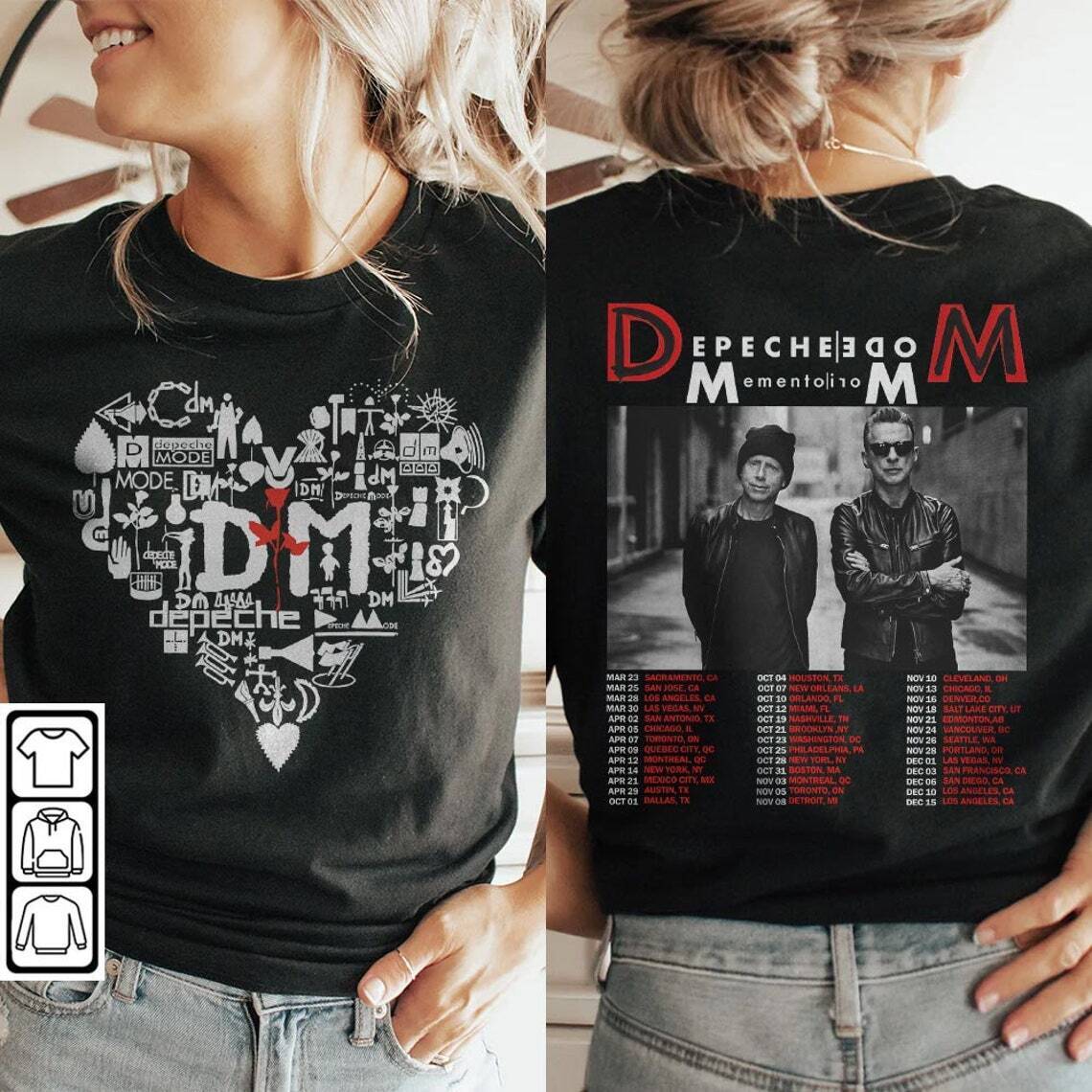 Depeche Mode Memento Mori World Tour 2023 Tee