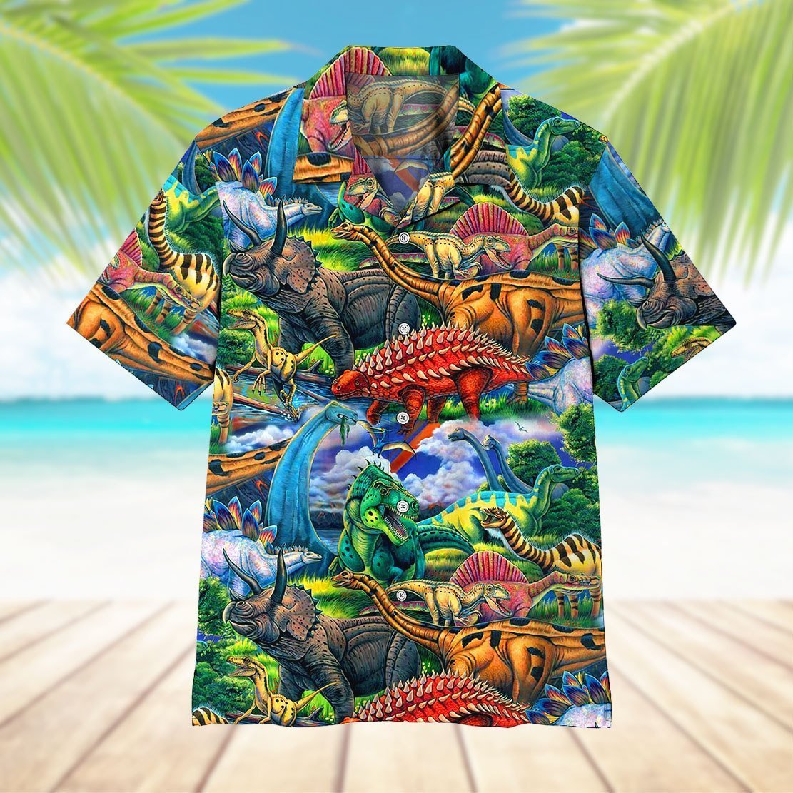 Dinosaur Hawaiian Shirts