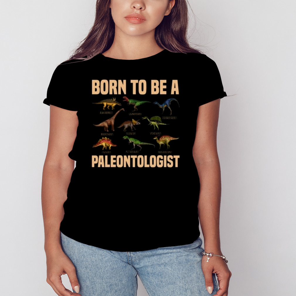 Dinosaurs born to be a paleontologist happy father’s day shirt 2 Women's tshirt
