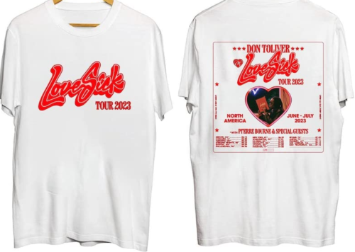 Don Toliver Love Sick Tour 2023 Music Tshirt