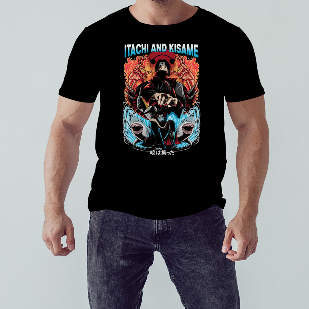 Fighting Scenen Itachi & Kisame Naruto Shippuden shirt 1 Unisex tshirt