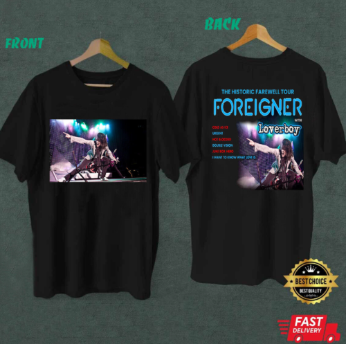 Foreigner The Historic Farewell Tour 2023 Concert T-shirt