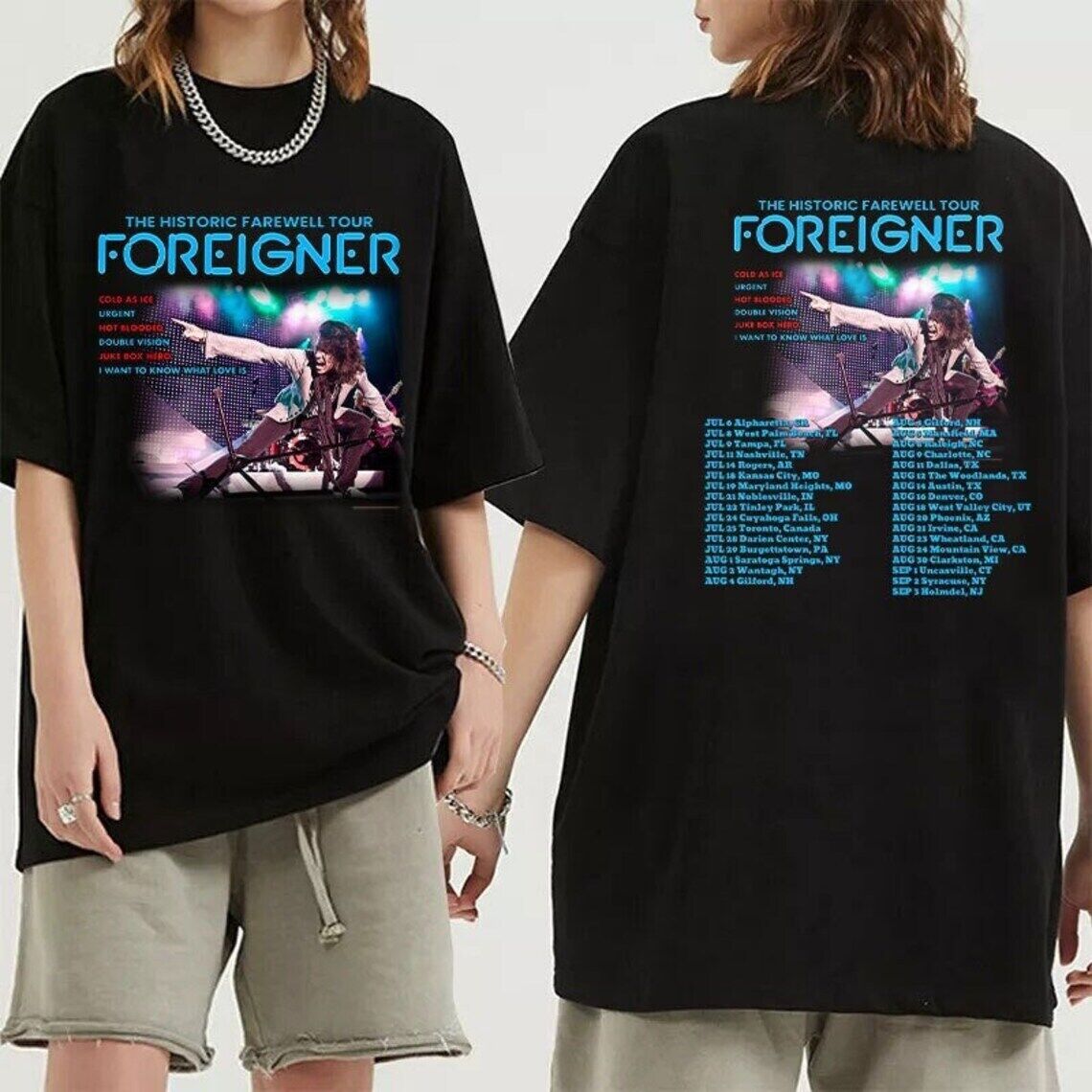 Foreigner The Histroric Farewell Tour 2023 Foreigner Band 2023 shirt