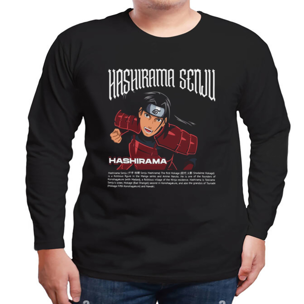 Hashirama Senju Black Hair Naruto Shippuden shirt 3 Longsleeve tshirt