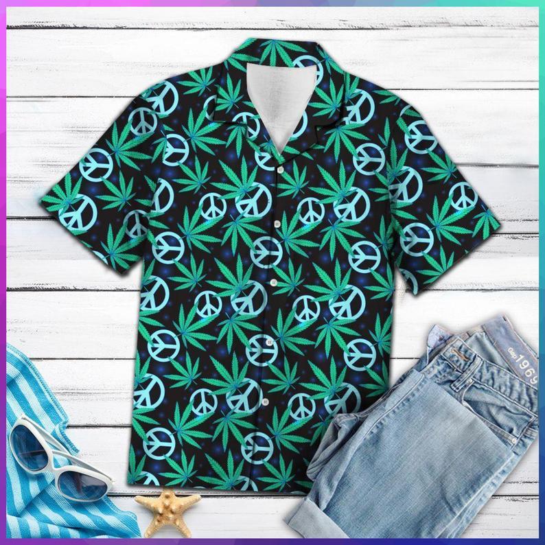 Hippie Leaves Hawaiian Shirt