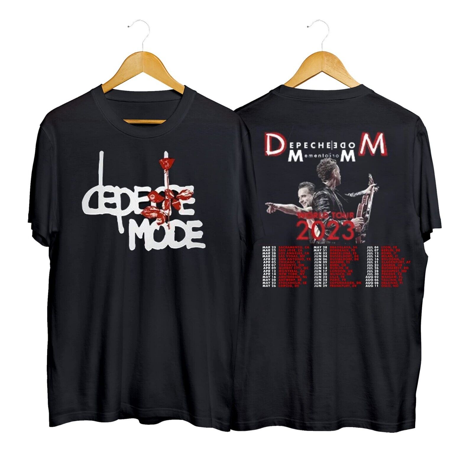 Hot Depeche Mode 2023 World Tour T-shirts