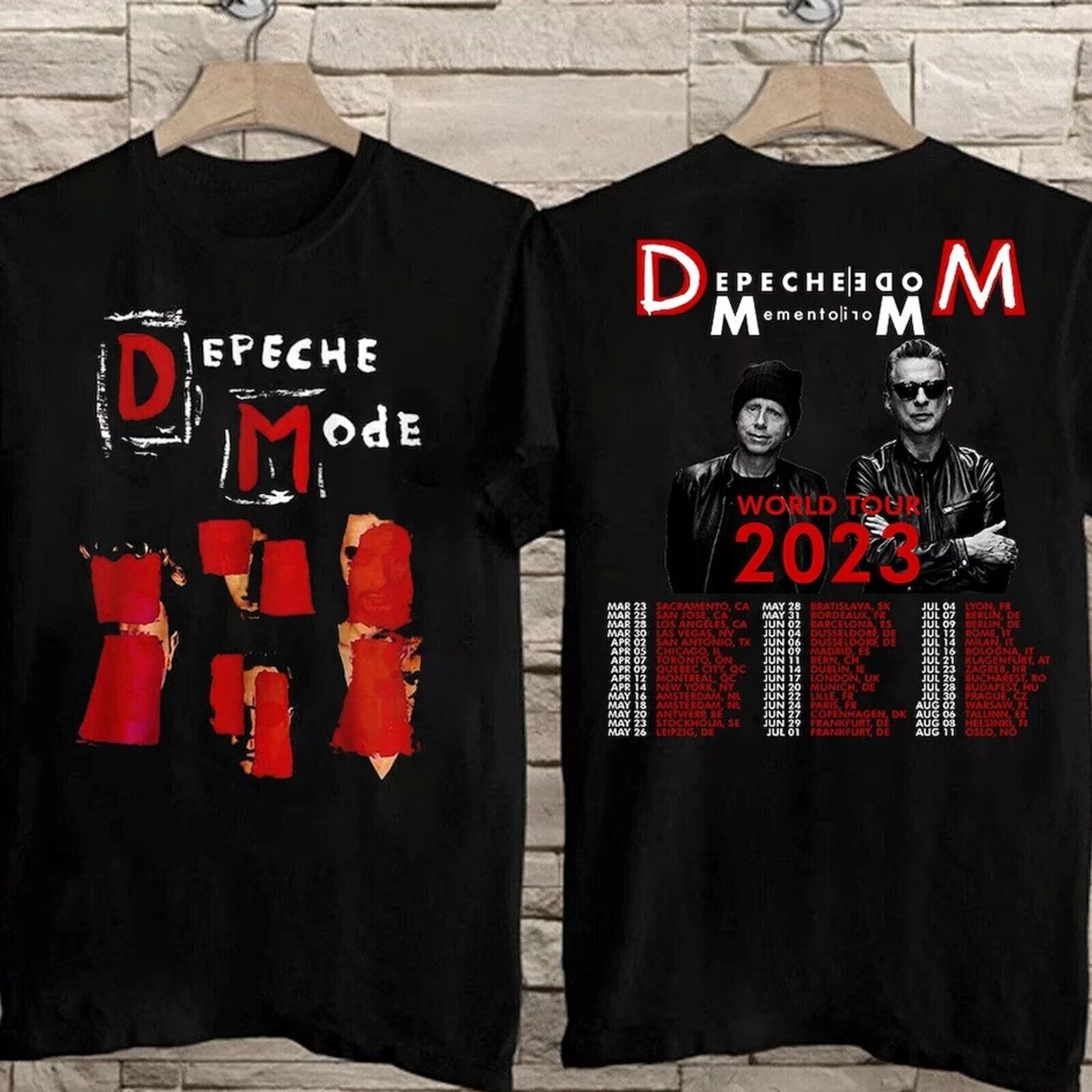 Hot Depeche Mode Memento Mori World Tour 2023 T-shirt