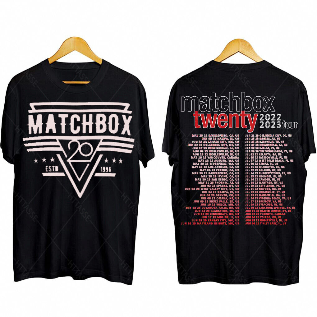 Matchbox Twenty 2022 2023 Tour T Shirts