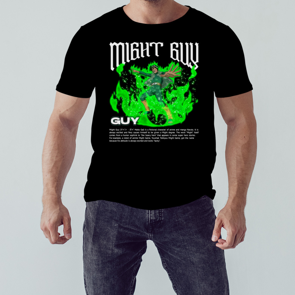 Neon Green Might Guy Naruto Shippuden shirt