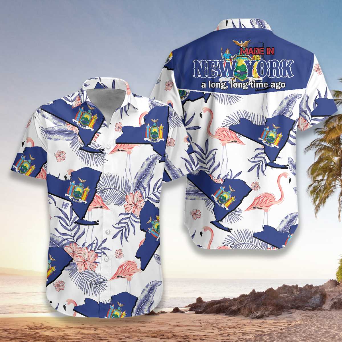 New York Made In Long Time Hawaiian Shirt