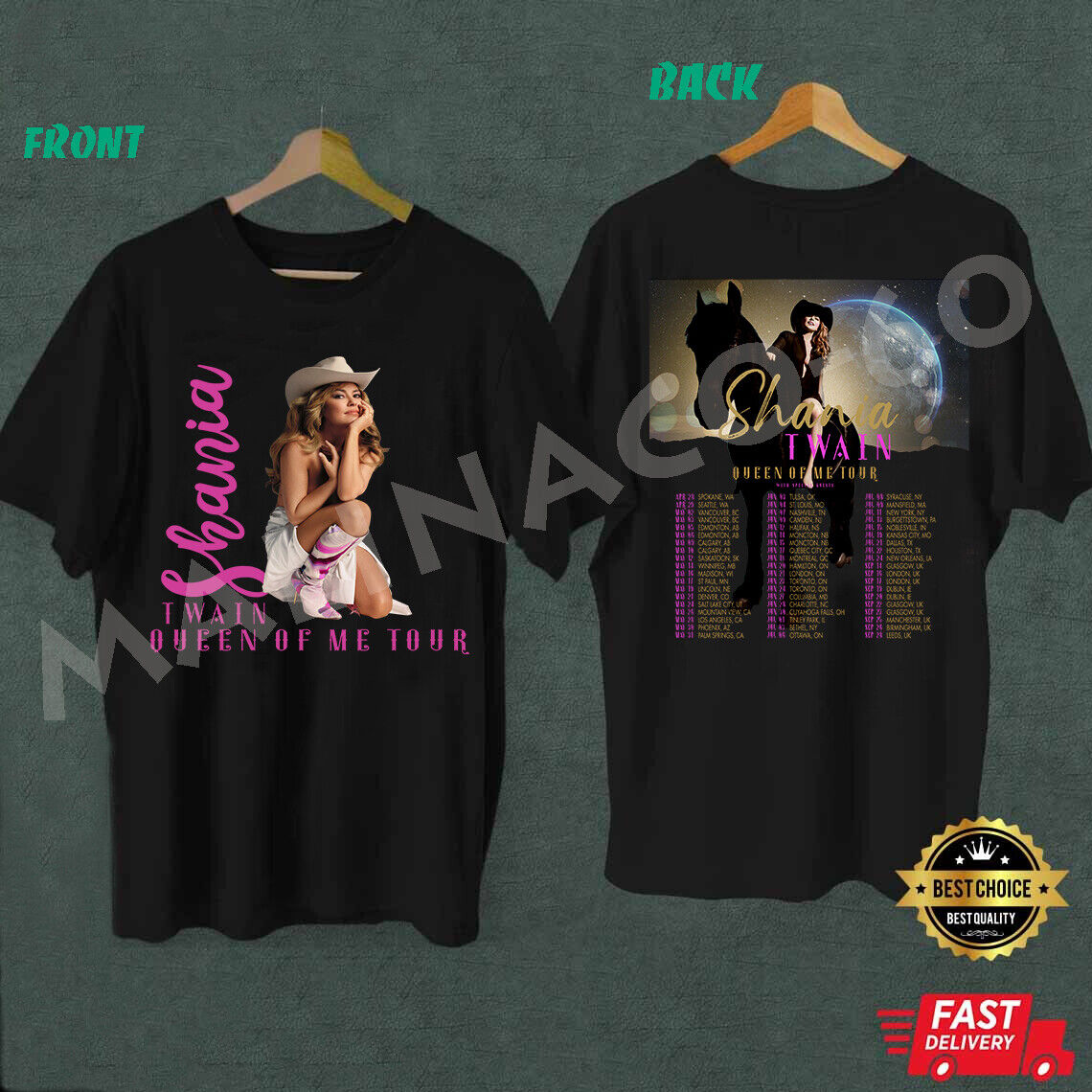 Queen Of Me Tour 2023 Shania Twain Shirt