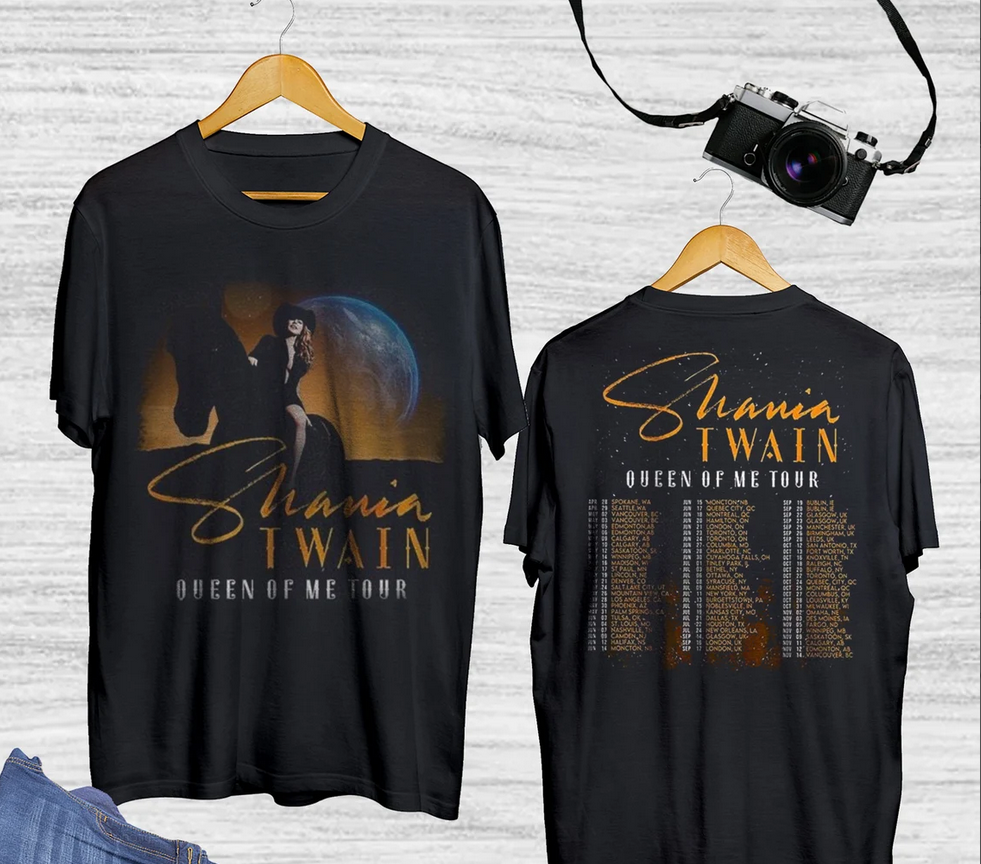 Queen Of Me Tour 2023 Shania Twain Vintage T-shirt