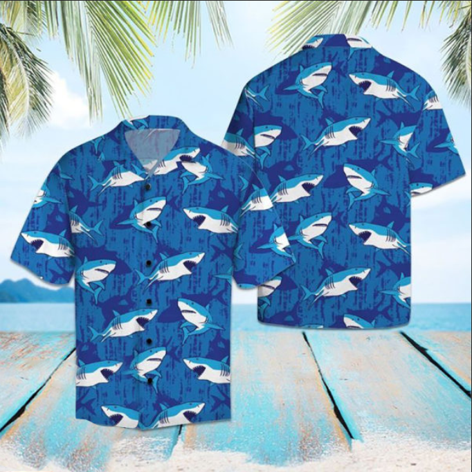 Shark Summer Hawaiian Shirt