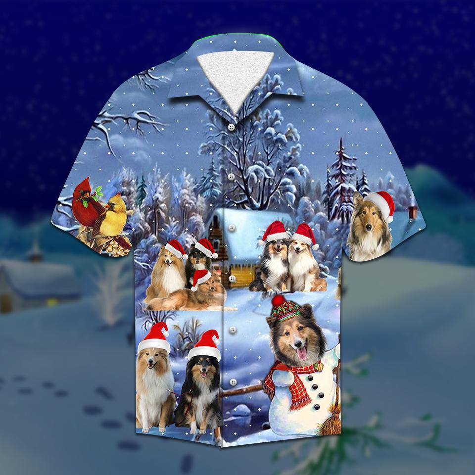 Shelties Christmas Hawaiian Shirt