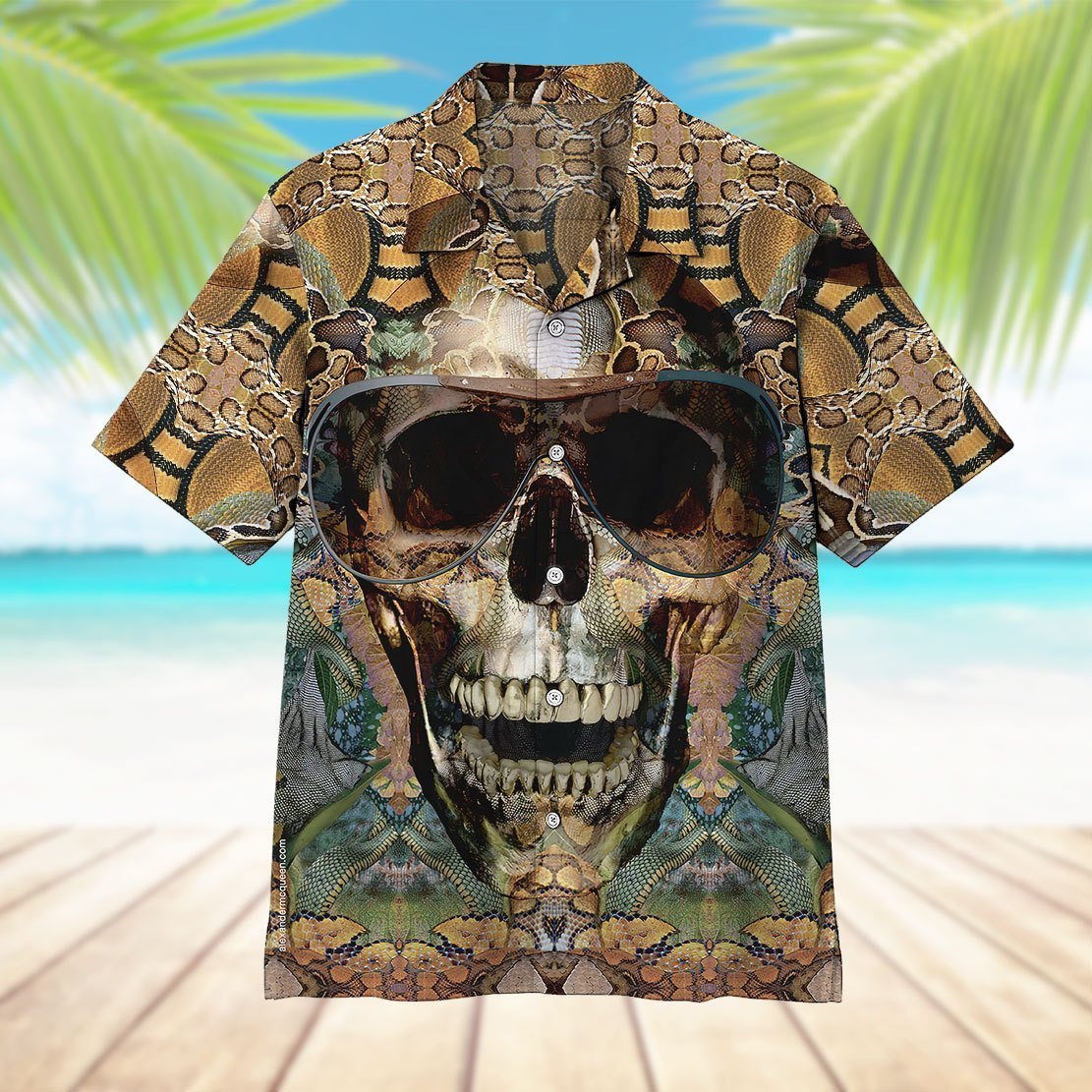 Snake Skull Hawaiian Shirt