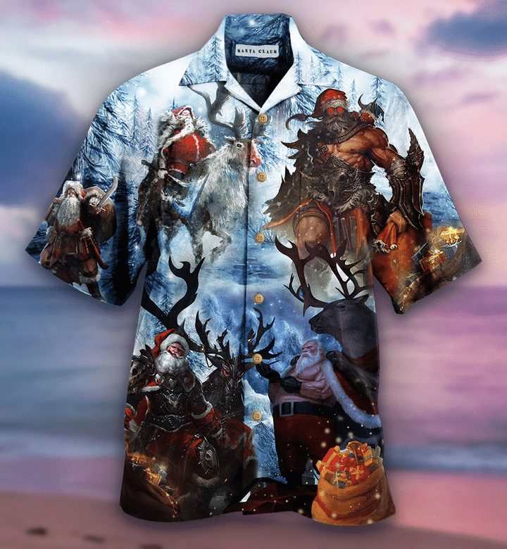 Stay Cool  Santa Claus Hawaiian Shirt