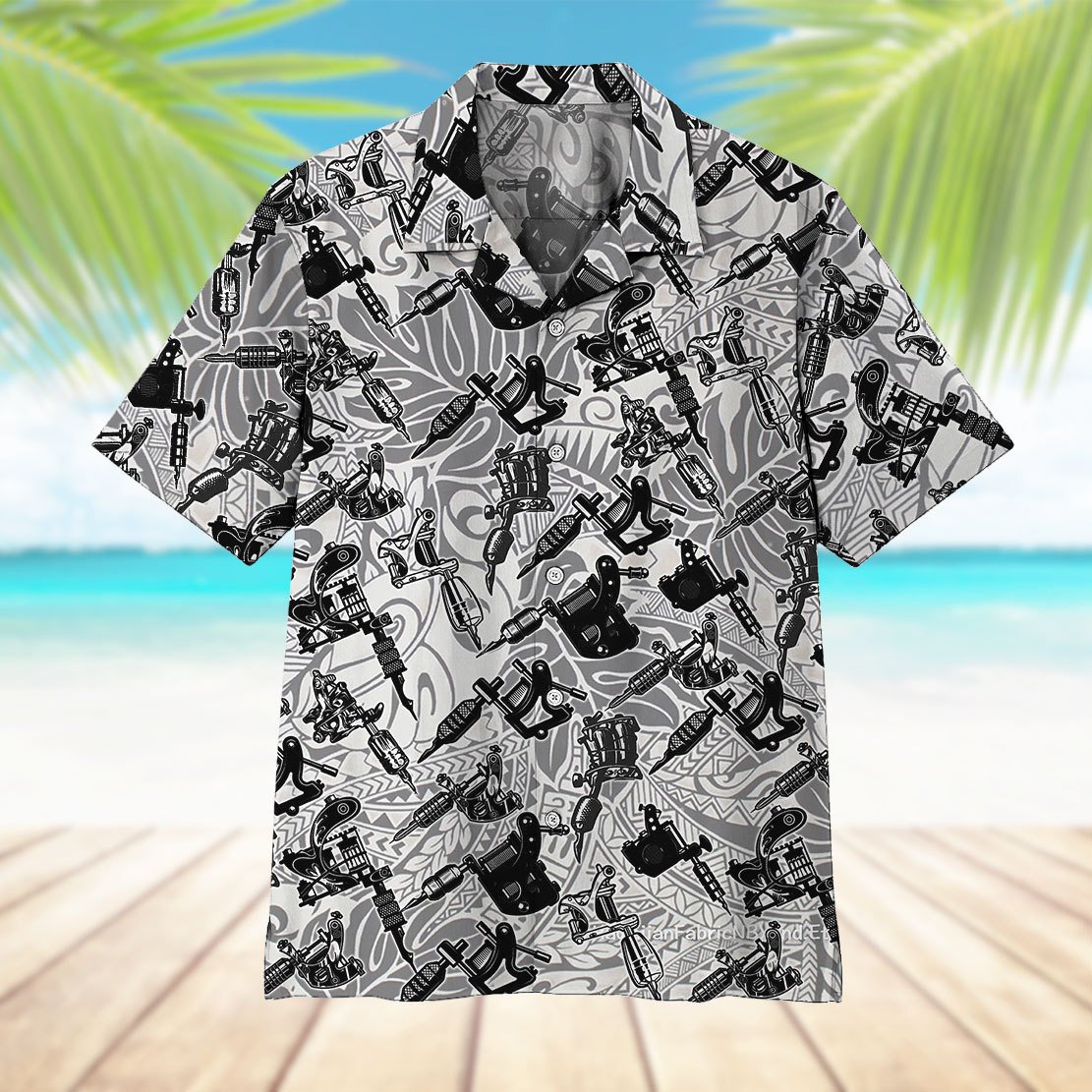 Tattoo Machine Hawaiian Shirt