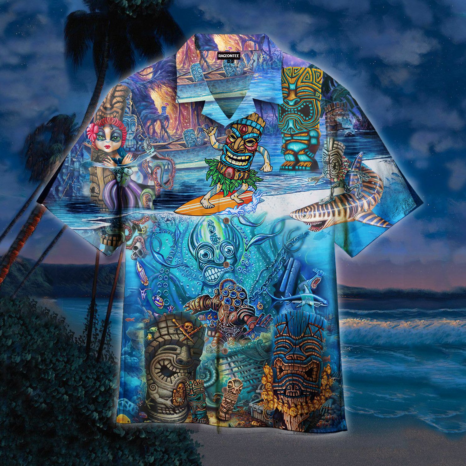 Tiki Island Hawaiian Shirt