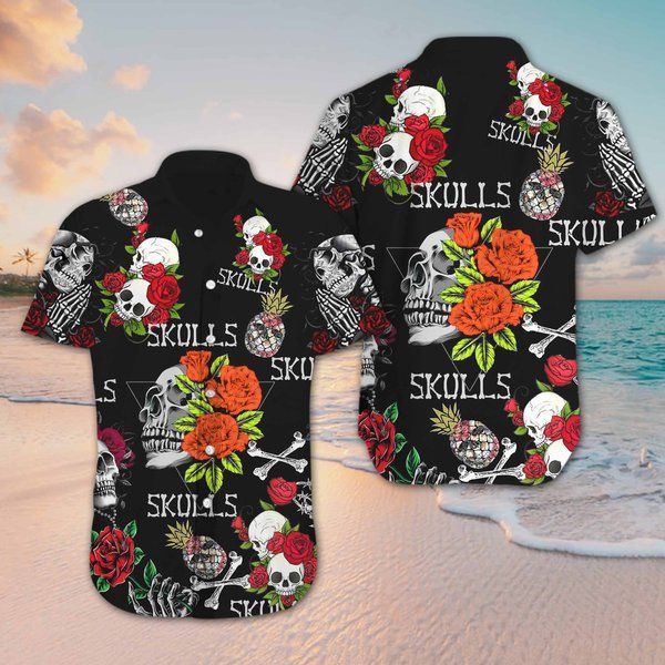 Top Skull Hawaiian Shirt