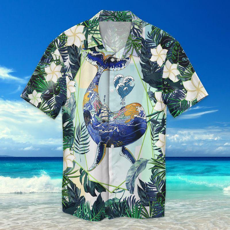Top Whale Hawaiian Shirt