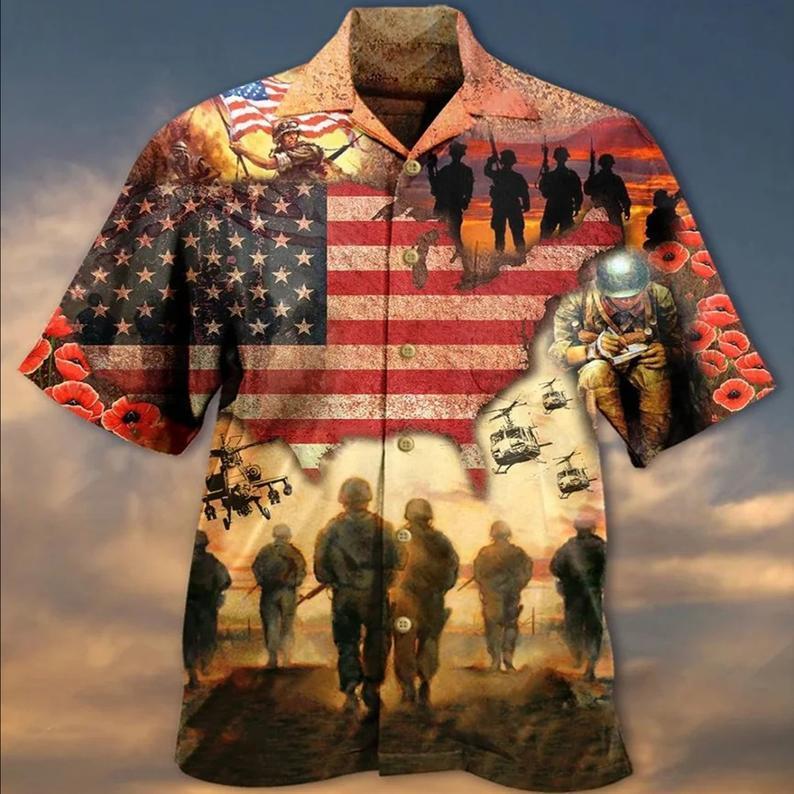 Veterans Blood Hawaiian Shirt