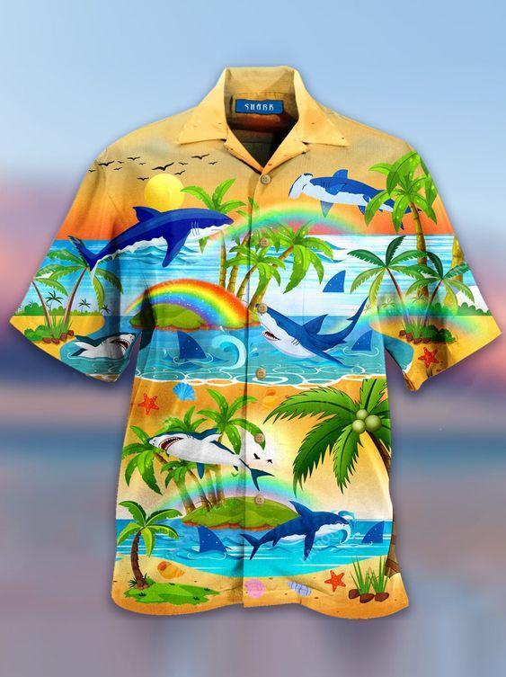 Vintage Coconut Tree Hawaiian Shirt