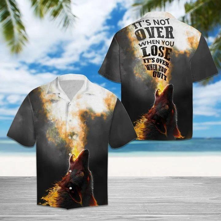 Wolf Beach Hawaiian Shirts