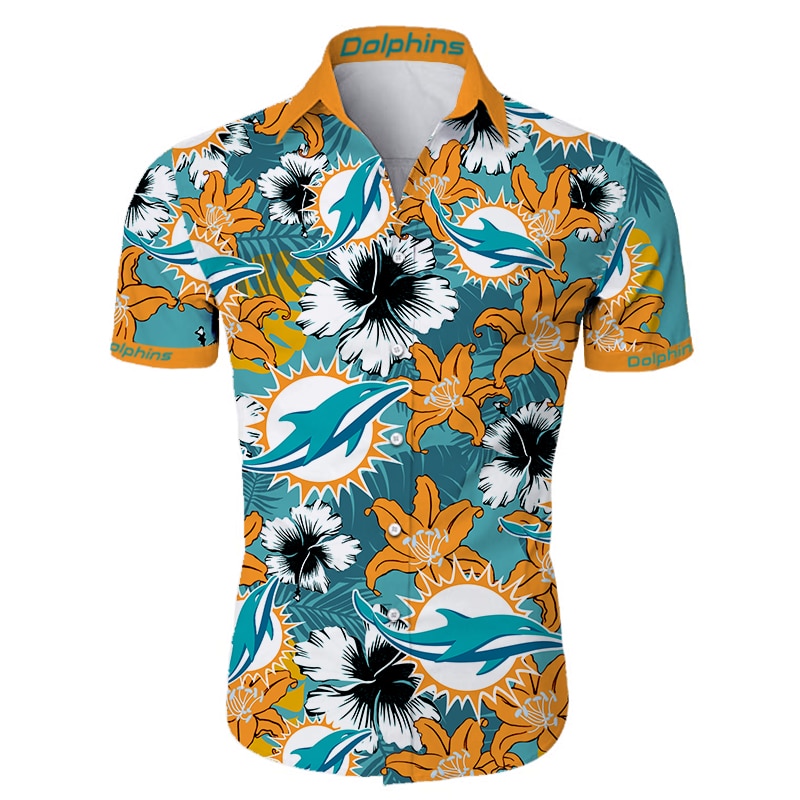 Miami Dolphins Hawaiian Shirt For Fans-1