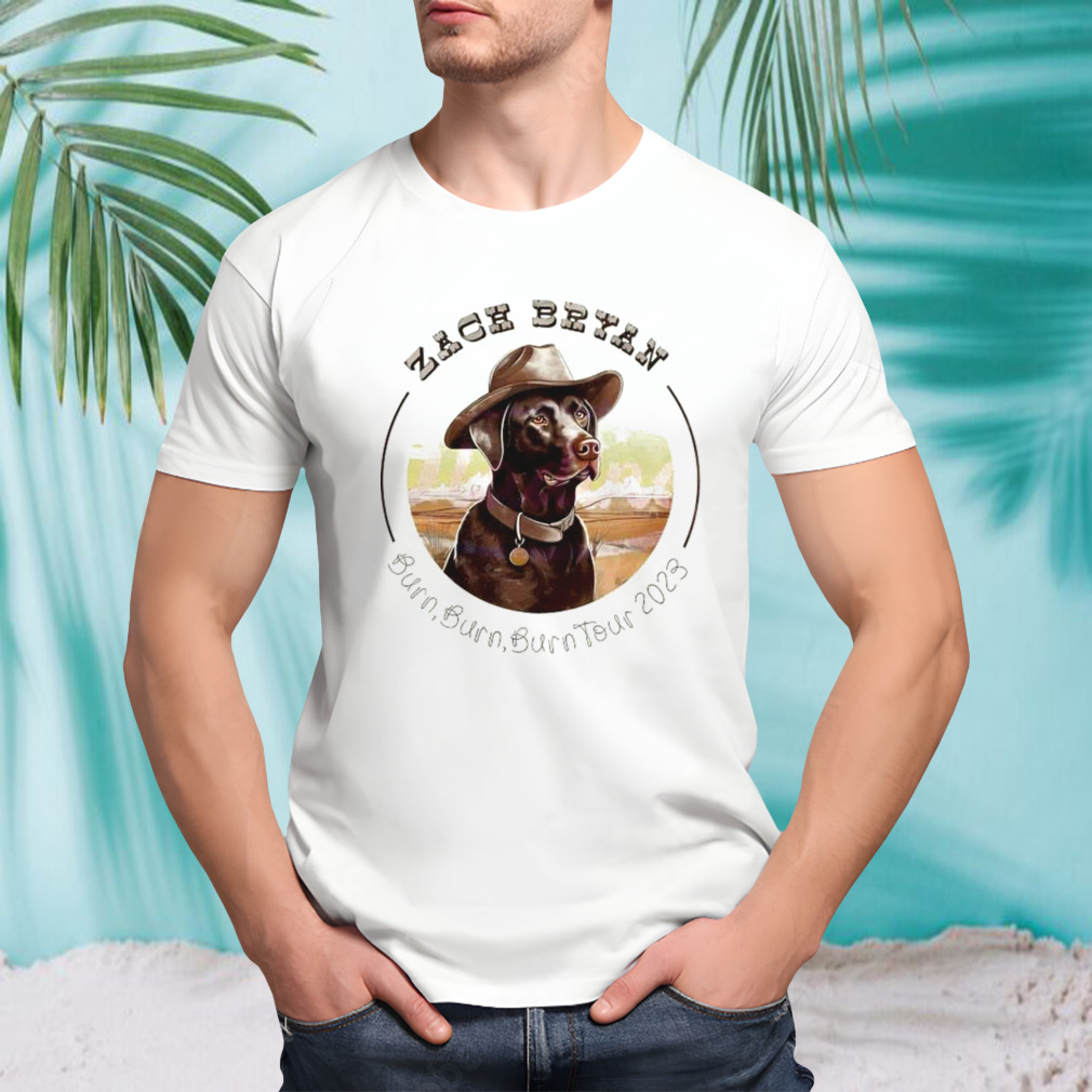 Zach Bryan Burn Burn Burn Tour Western Cowboy Dog Shirt
