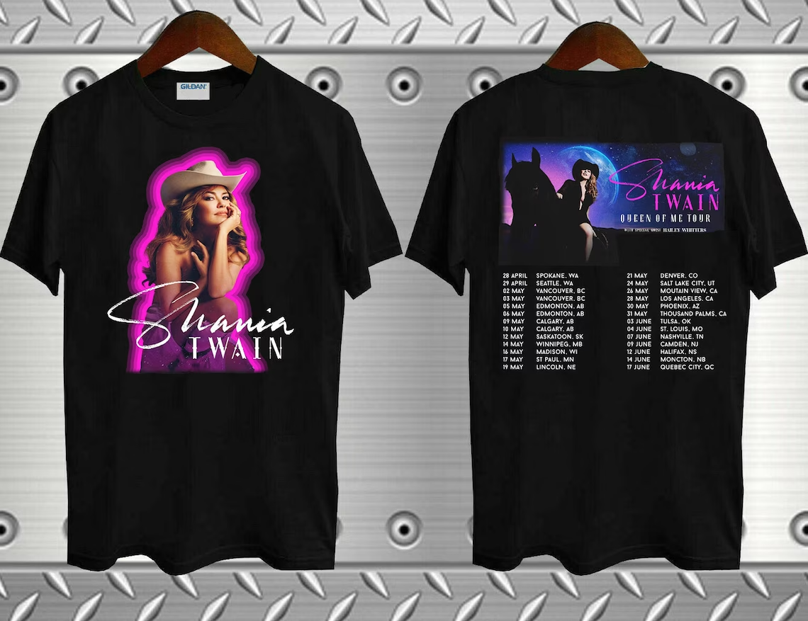 Shania Twain Queen Of Me Tour 2023 Unisex T-shirt