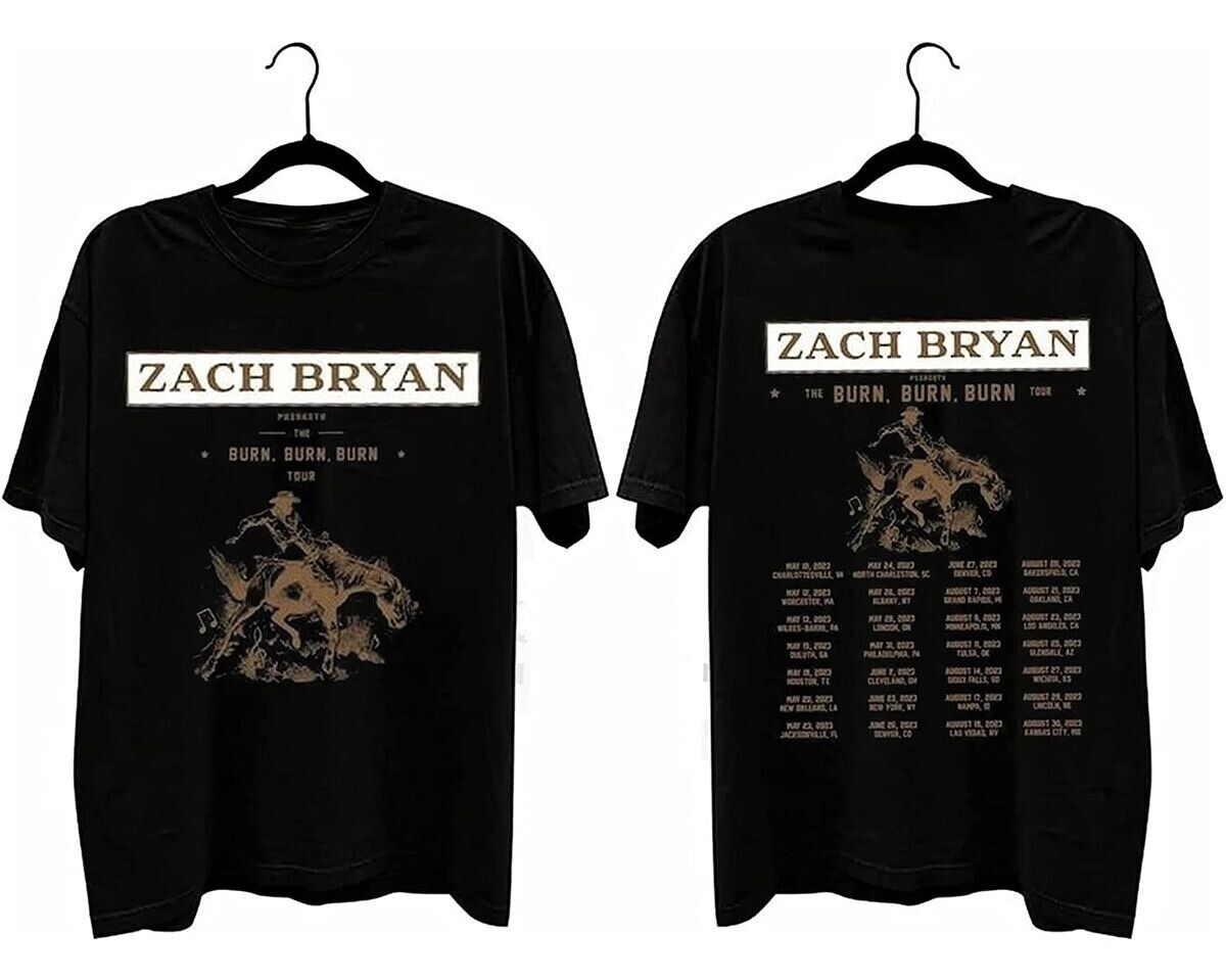 Zach Bryan - Burn Burn Burn Tour 2023 Shirt