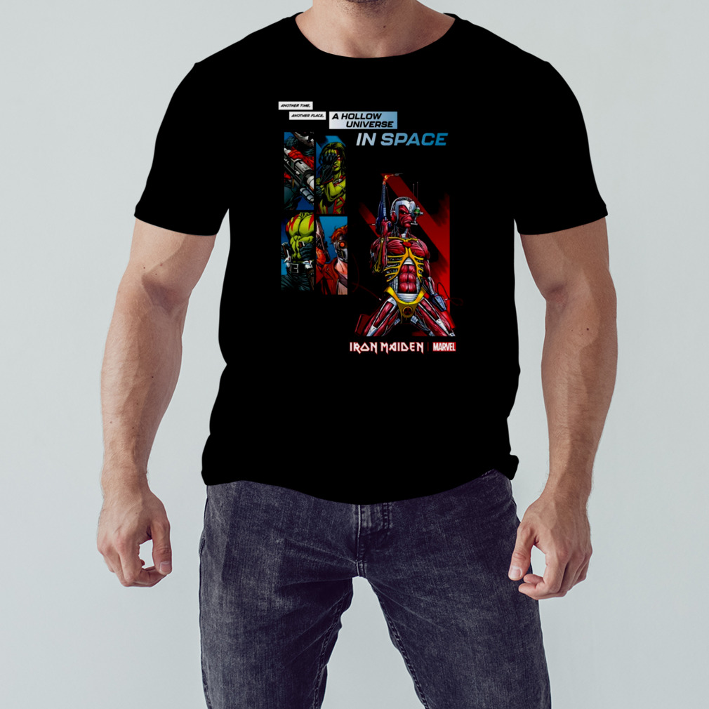 IRON MAIDEN X MARVEL SOMEWHERE IN TIME GUARDIANS OF THE GALAXY TEE