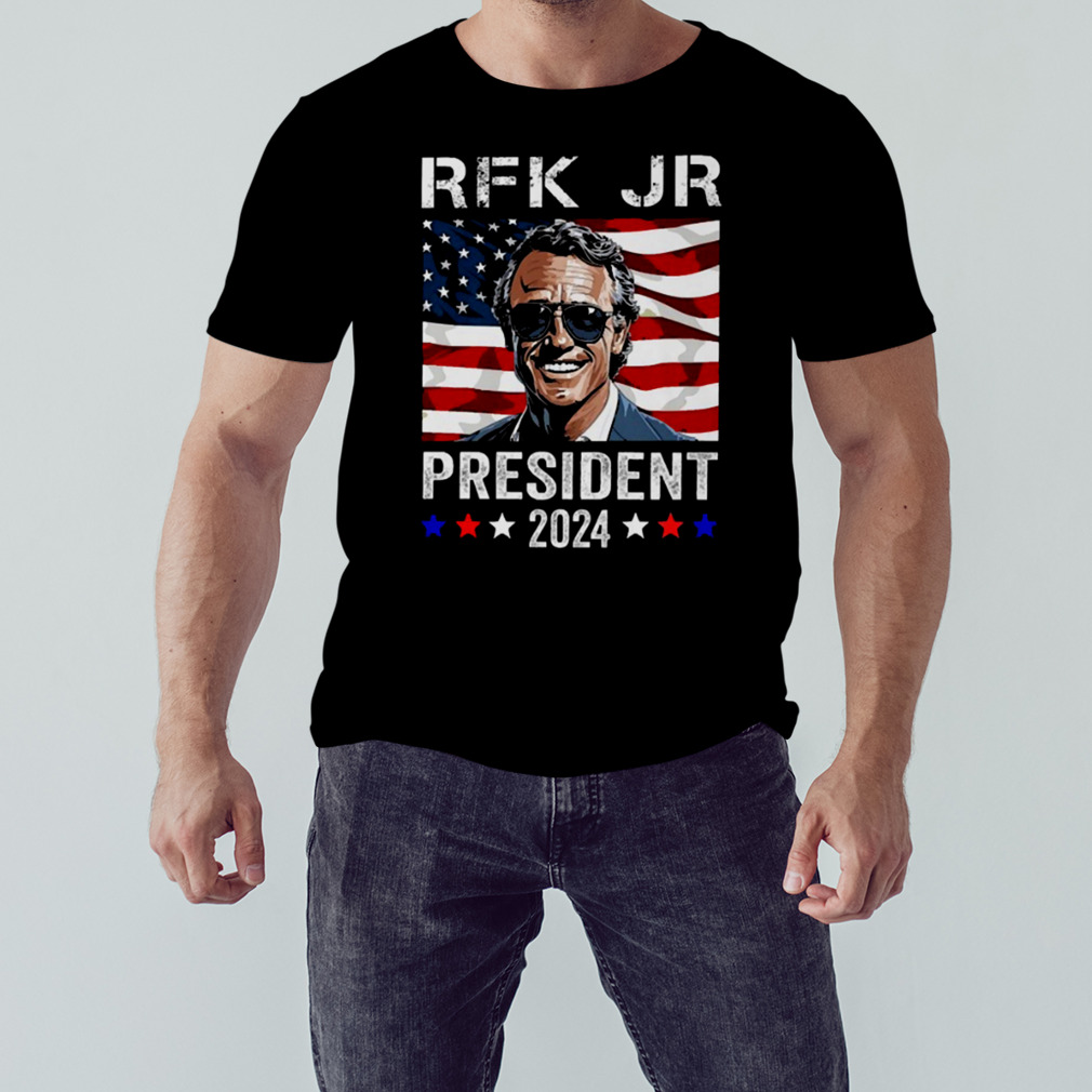 John F. Kennedy For president 2024 American Flag Shirt