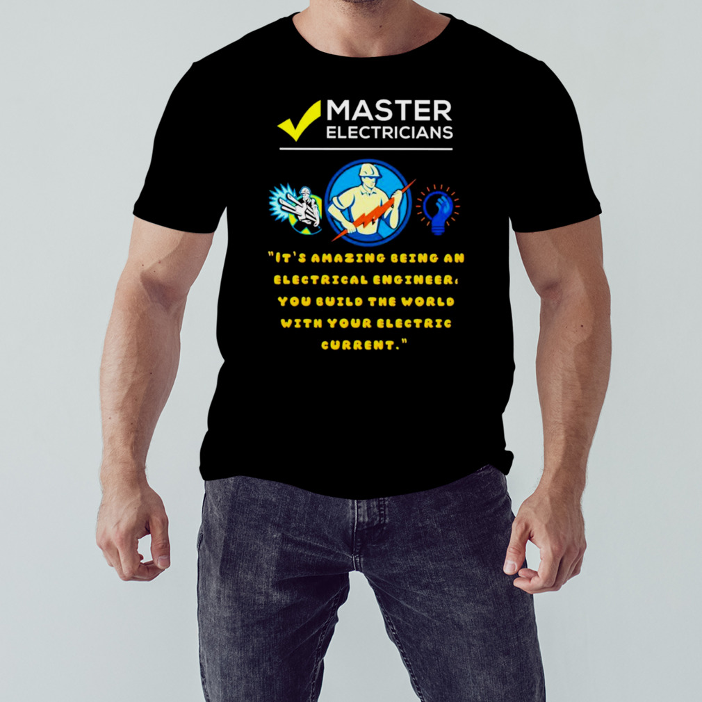 Mester electrician and electrical installations shirt