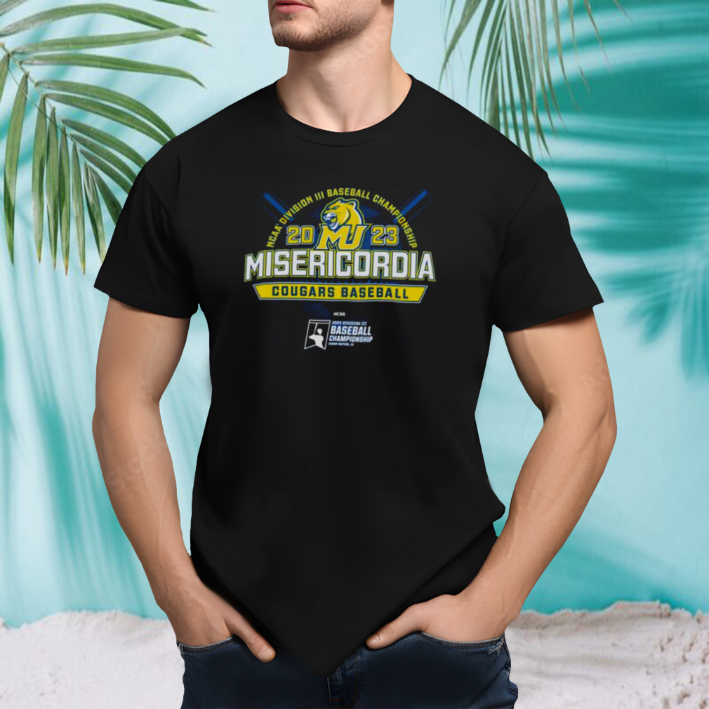Misericordia University 2023 NCAA Division III Baseball Championship Misericordia Cougars Baseball shirt