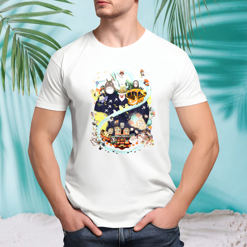 Summary Anime Haku Dragon Hayao Miyazaki Mononokekikis Studio Ghibli shirt