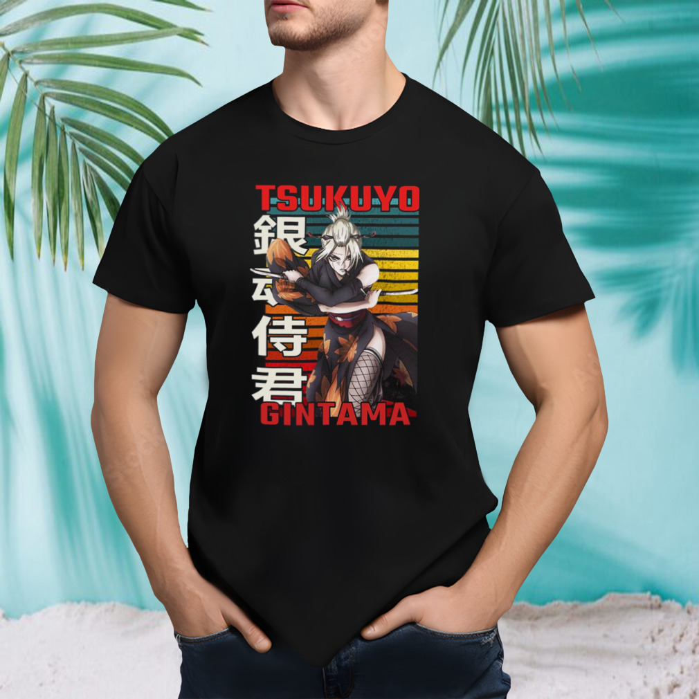 Tsukuyo GinTama Anime Retro Design shirt