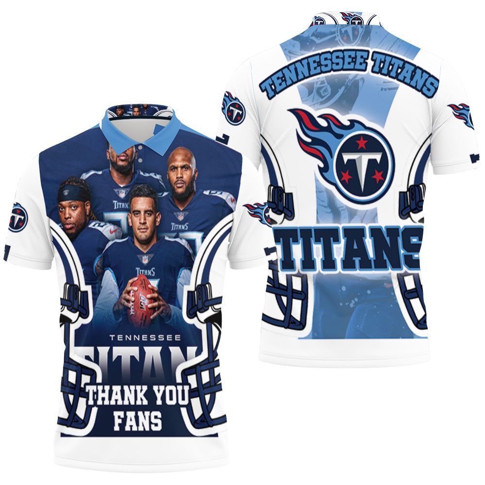 Art Tennessee Titans Afc South Division Super Bowl 3D All Over Print Polo Shirt