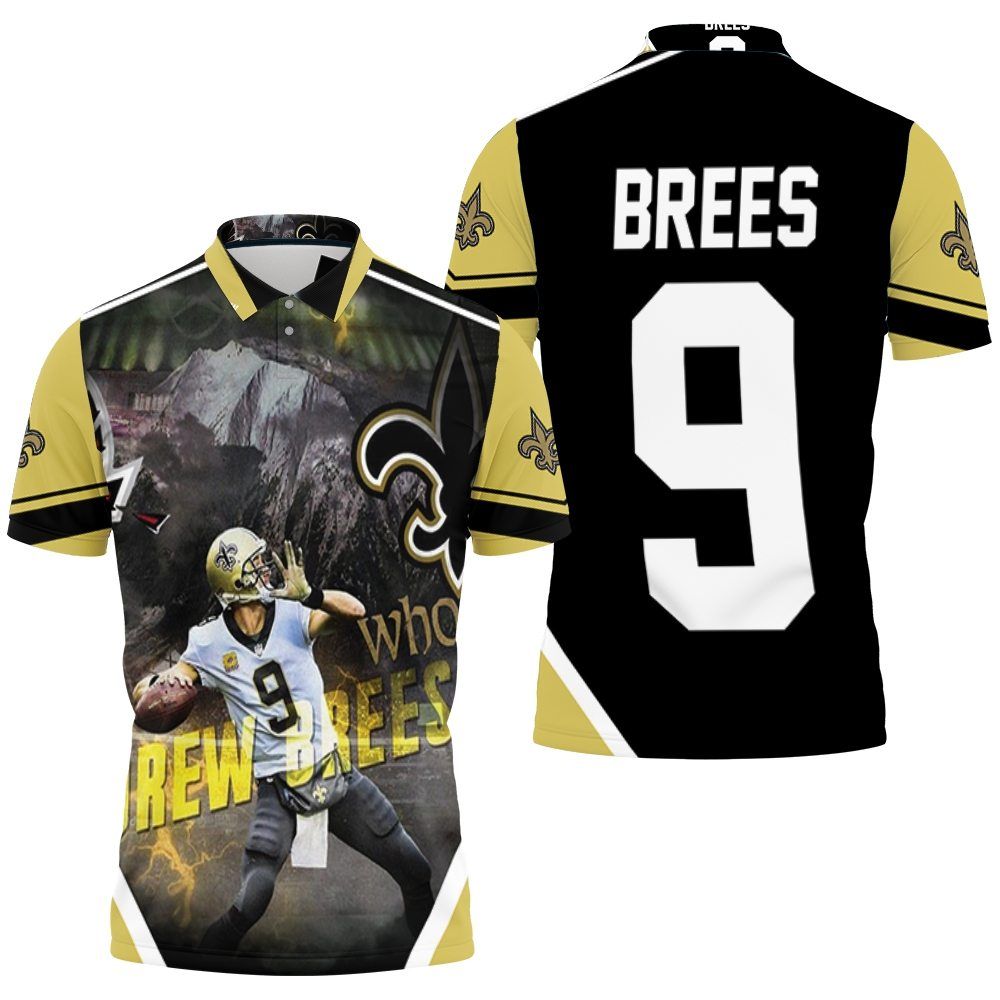 Drew Brees New Orleans Saints Atlanta Falcon Gameday 3D All Over Print Polo Shirt