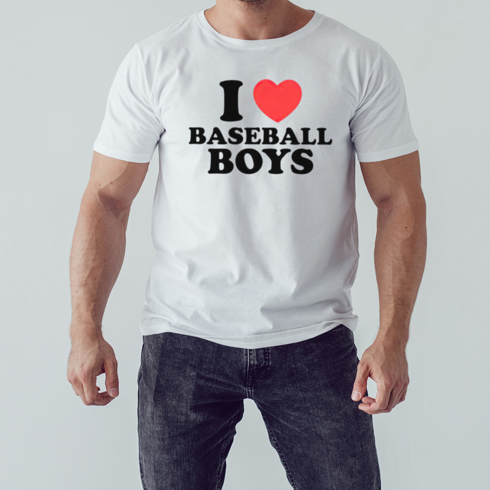 I Love Baseball Boys Shirt